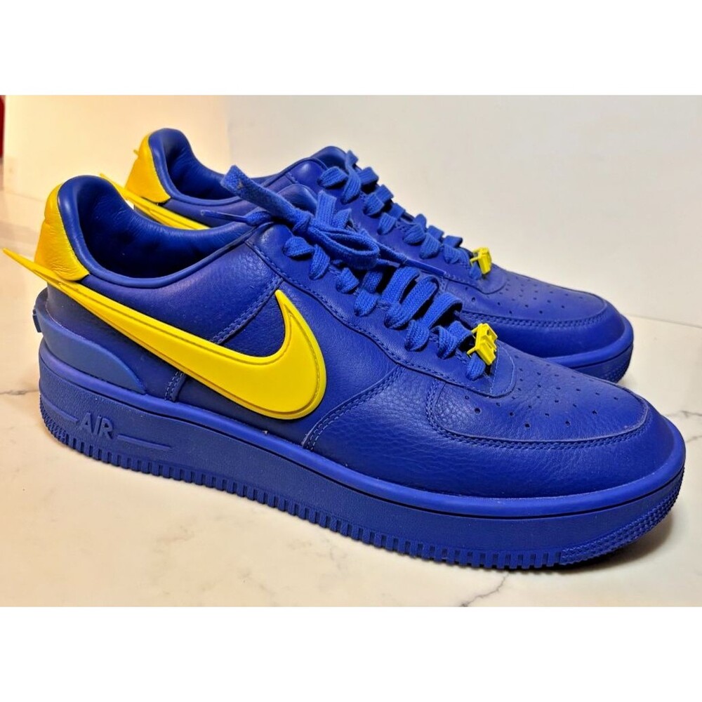 Nike Air Force 1 Low Sneakers Mens Size 9.5 Ambush Blue Yellow New/Unworn No Box